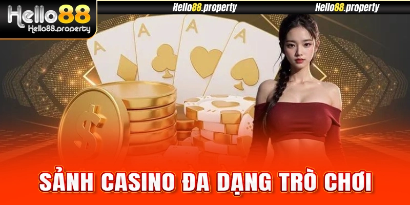 Người chơi có thể cược casino với nhiều trò khác nhau